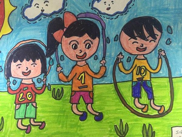 我运动我快乐主题绘画 (第1页)