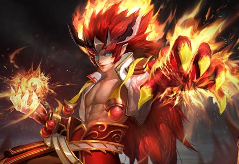 极战联盟掌控洪荒之力全新英雄 洪荒烈焰祝融登场