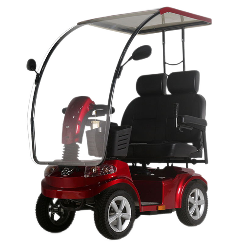 威之群4034老年人代步车四轮电动家用接送孩子双人残疾电瓶助力车