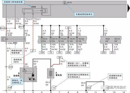 电路识读18-启动系统电路图识读