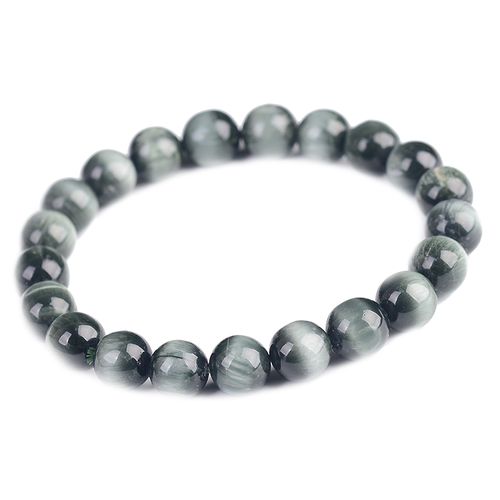 鹰眼手链天然水晶绿色阳起石手串保健招财男女饰品手链