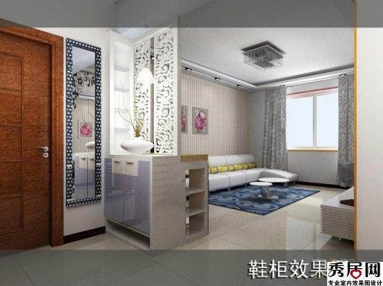 厕所门口单独洗手台靠墙挂置全身镜子造型设计图 简约式风格小客厅带
