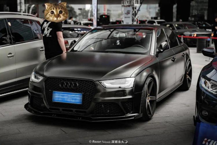 这辆宽体低趴黑武士奥迪a4l,竟是被家人草率安排给车主的