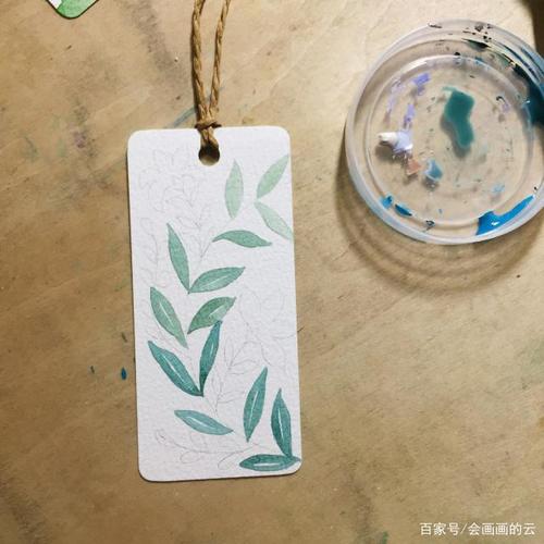 手把手教你用水彩画两款超简单的书签