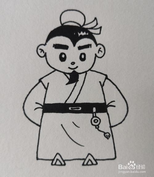 怎样画简笔画——刘备
