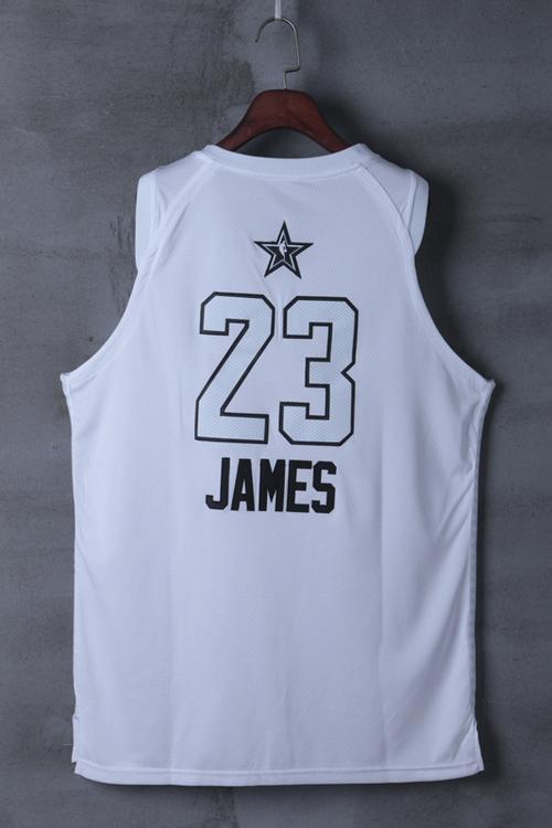 2018全明星骑士23号詹姆斯白色球衣