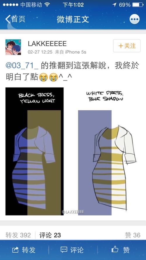 这条裙子的颜色是白金还是黑蓝?为什么争议如此大?