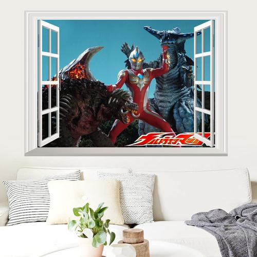 奥特曼3d立体墙贴画
