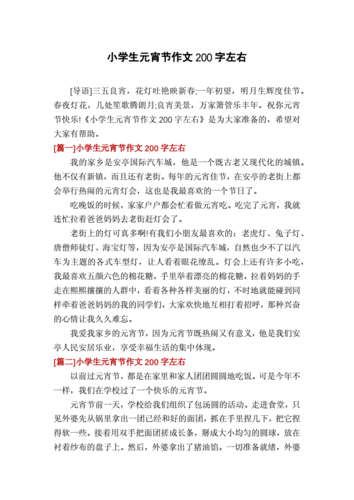小学生元宵节作文200字左右.docx 3页