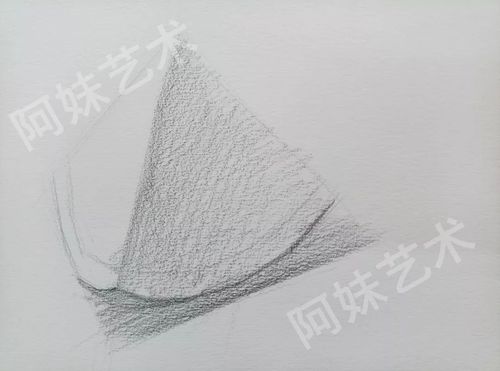 之后画出西瓜的底部结构,确定造型无误进行下一步 第三步