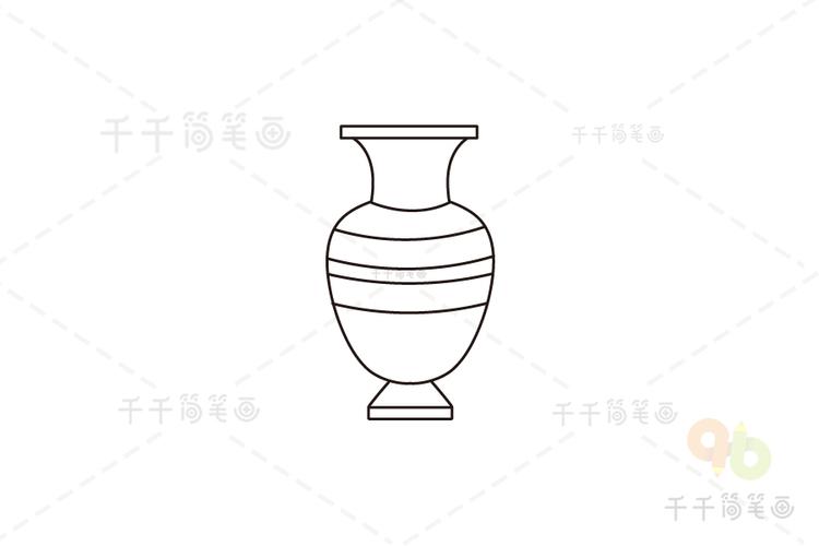 花瓶怎么画简单好看_生活用品简笔画