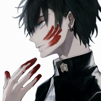 男生动漫黑底头像 - 堆糖,美图壁纸兴趣社区