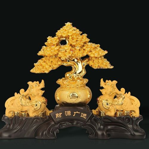 购客貔貅摇钱树摆件招财吧台开业现代轻奢公司店铺财源广进摆设装易购