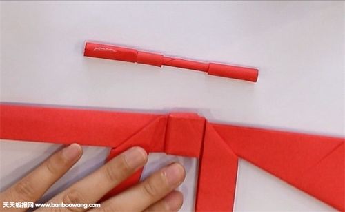 98k狙击枪折纸教程