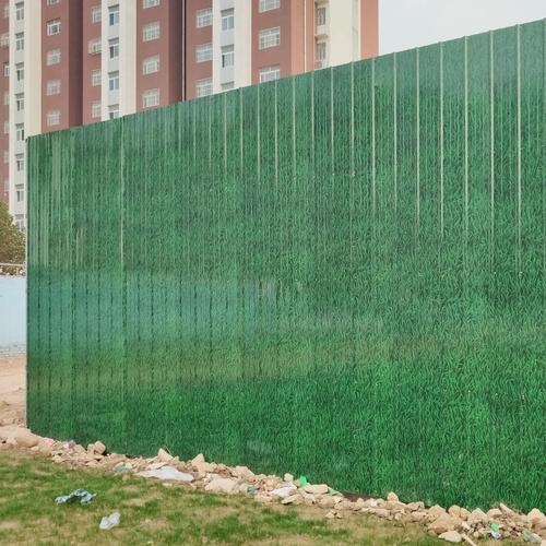 市政绿化印花小草围挡 工地彩钢彩涂板临时围挡 防尘隔离围挡
