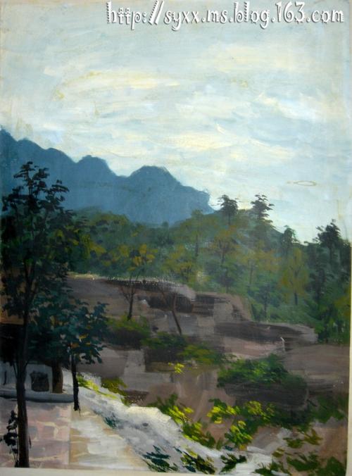 水粉画之《风景写生》(图文)