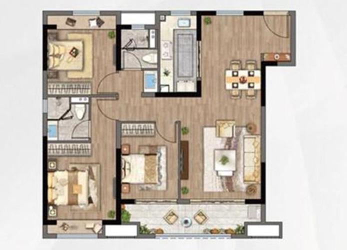 滨江孔雀城户型图