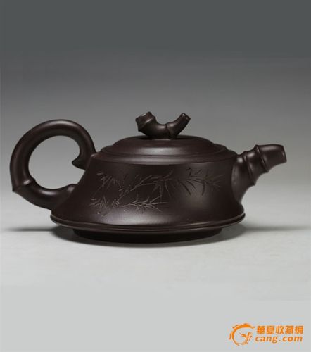 宜兴紫砂壶 国家级/原矿老紫泥/周国君/一品竹段/保真有证