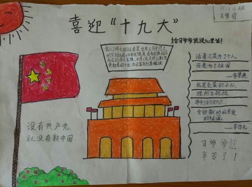 "喜迎十九大---我向习爷爷说句心里话:"手抄报活动——三春中心小学