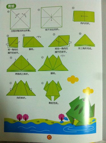 趣味折纸折青蛙综合实践活动