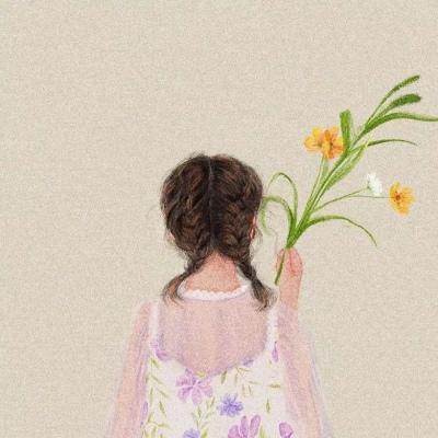 女人动漫唯美背影头像图片