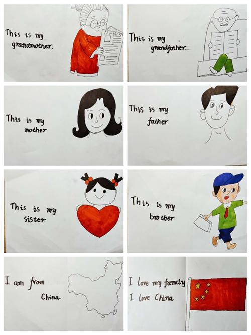 盘庚小学三五班 "绘我所绘,乐在其中" my family优秀自制小绘本展示