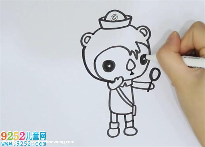 谢灵通怎么画? 海底小纵队简笔画