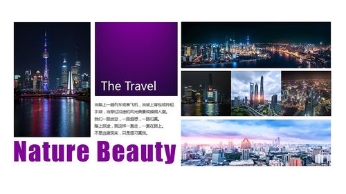 魅力上海旅游东方明珠摄影相册旅游介绍ppt模板