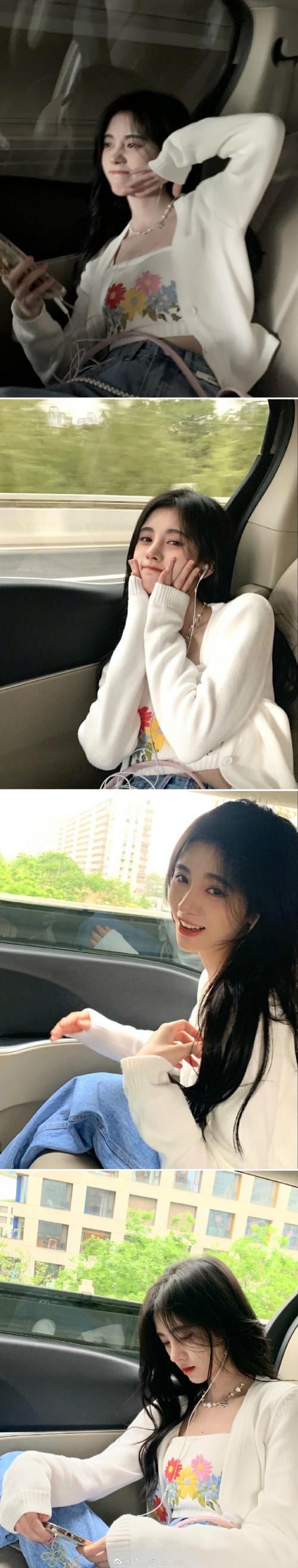 鞠婧祎 x 日常照|精致漂亮的营业教科书~  #鞠婧祎晒了一组库存live美