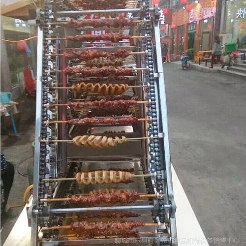 电热燃气全自动烤串机羊肉串机器链式烤串神机烤串机厂家