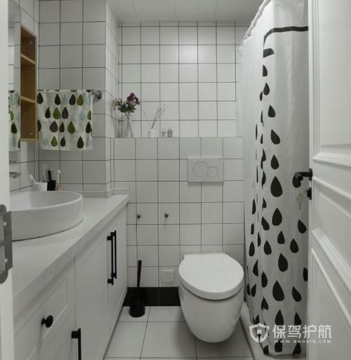 小户型美式宜家风卫生间浴室柜装修效果图