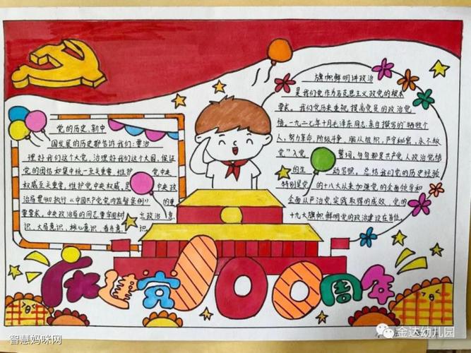 少先队员版七一建党节手抄报