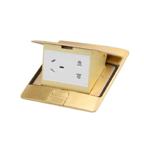 公牛 bull gd5z223 地插座 地脚插全铜5孔防水五孔插座液压阻尼缓冲