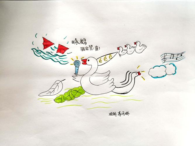 思维导图 视觉|画诗《咏鹅》