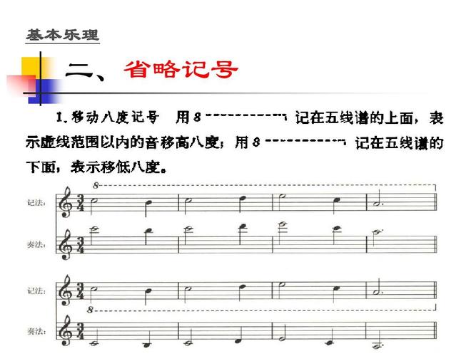 第三课 记谱法中的常用记号ppt