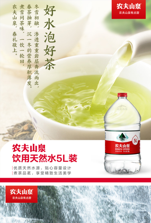 农夫山泉天然矿泉水5l*4桶家庭饮用水大桶聪明盖一大整箱区域包邮