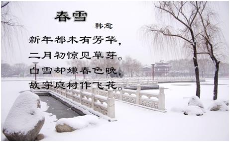 唐诗赏析_春雪_韩愈