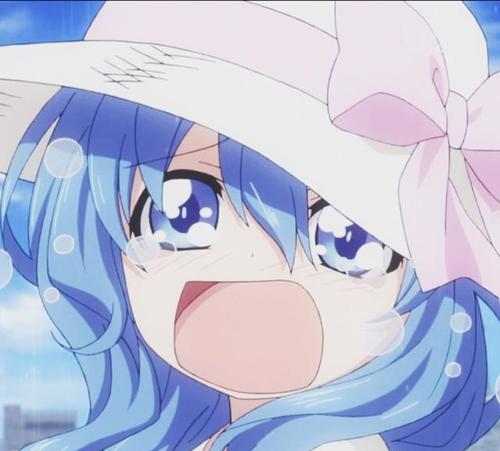 萌系动漫头像,蓝发性格温顺又胆小的四糸乃!