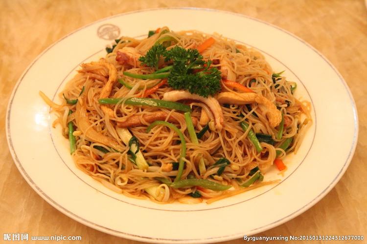 香辣三丝炒米粉图片