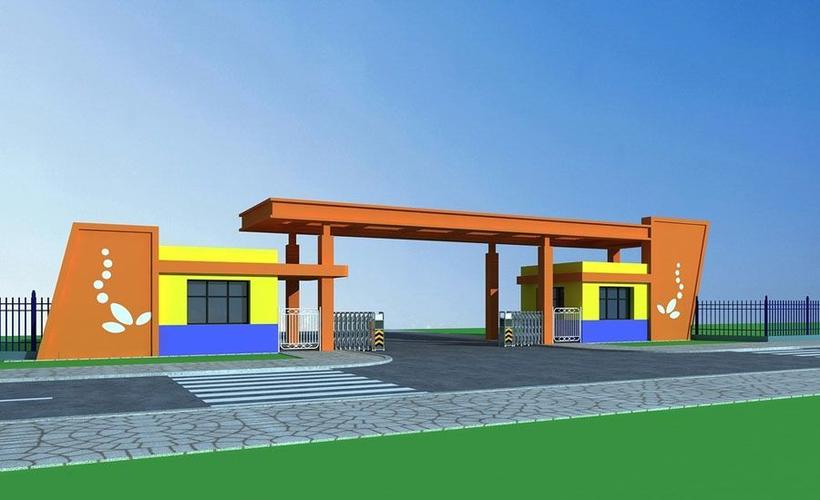 学校大门设计案例效果图