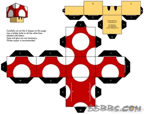 a4纸打印就可以折的超可爱折纸!收藏先!