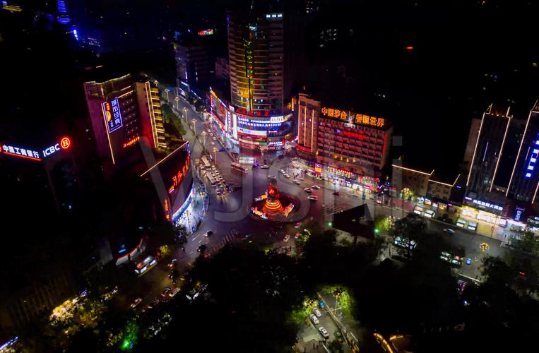 遵义市丁字口夜景运动延时_视频素材包下载(编号:)