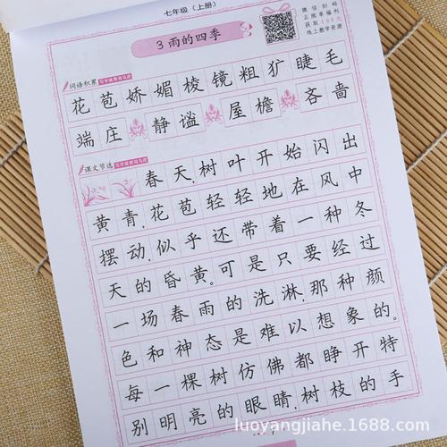 司马彦字帖同步课课练 人教版七年级上册 写好中国字
