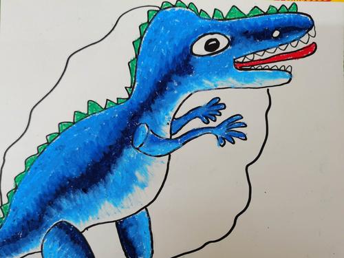 童心童画油画棒高级班 恐龙