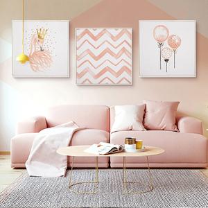 儿童房装饰画挂画粉色系卡通动漫温馨可爱天鹅餐厅卧室壁画墙画