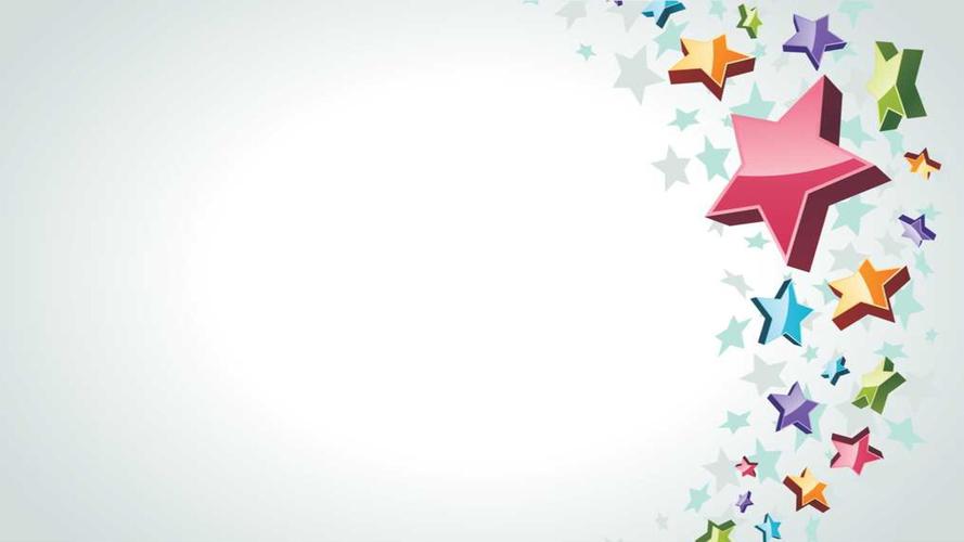 水晶向日葵背景的卡通幻灯片模板