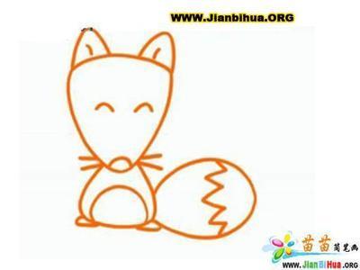 狐狸捉小鸡简笔画
