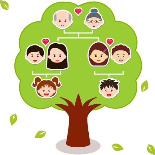 求一张英语家庭树图片,简单一点的