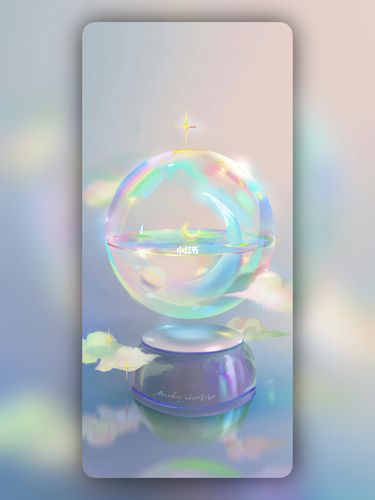 私藏壁纸 | 超梦幻唯美壁纸 梦幻水晶球96_壁纸_水晶球_治愈系_手绘