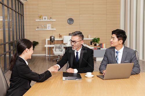 商务女性求职面试